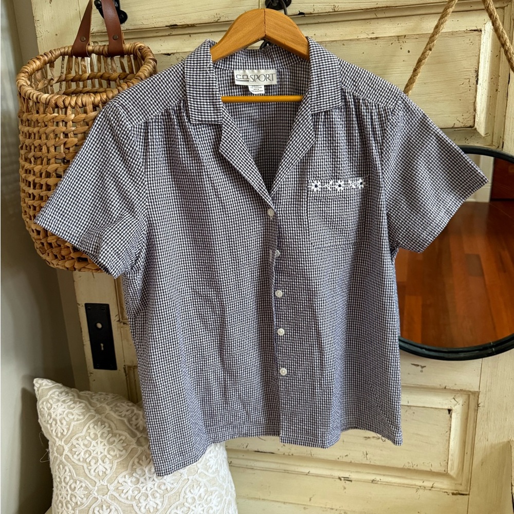 Vintage Gingham button down shirt